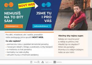 Nový web Linky bezpečí a Rodičovské linky  