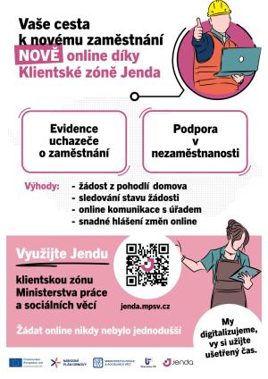 Informace ÚP o klientské zóně Jenda